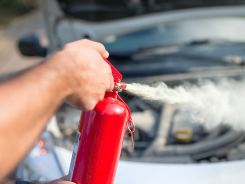 Importance of fire extinguisher in cars